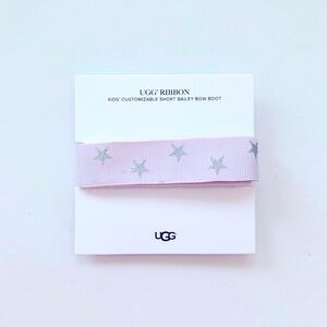 UGG Ribbon Kids Short Bailey Bow Boot Pink Stars